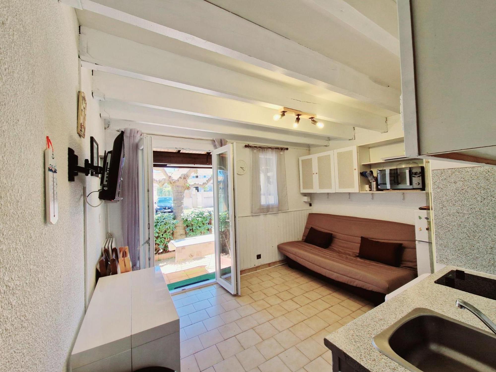 Villa T2 Cabine 500M De La Plage Portiragnes Buitenkant foto